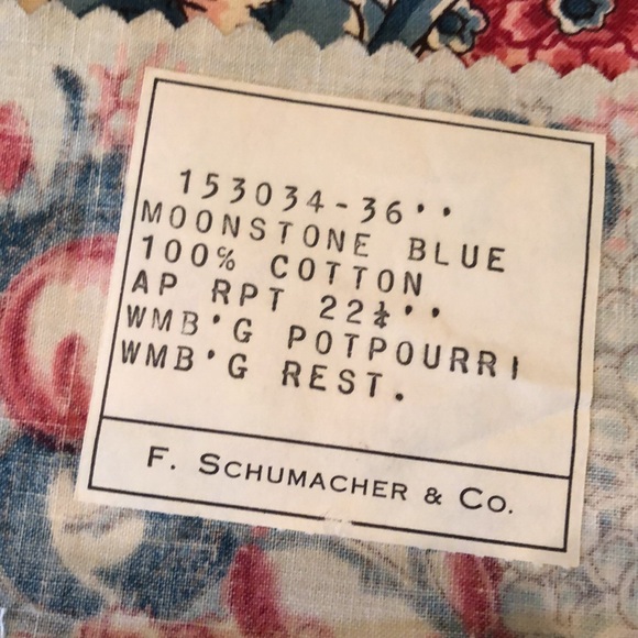 Schumacher & Co Designer Williamsburg Potourri Fabric Reproduction & samples - Picture 11 of 16